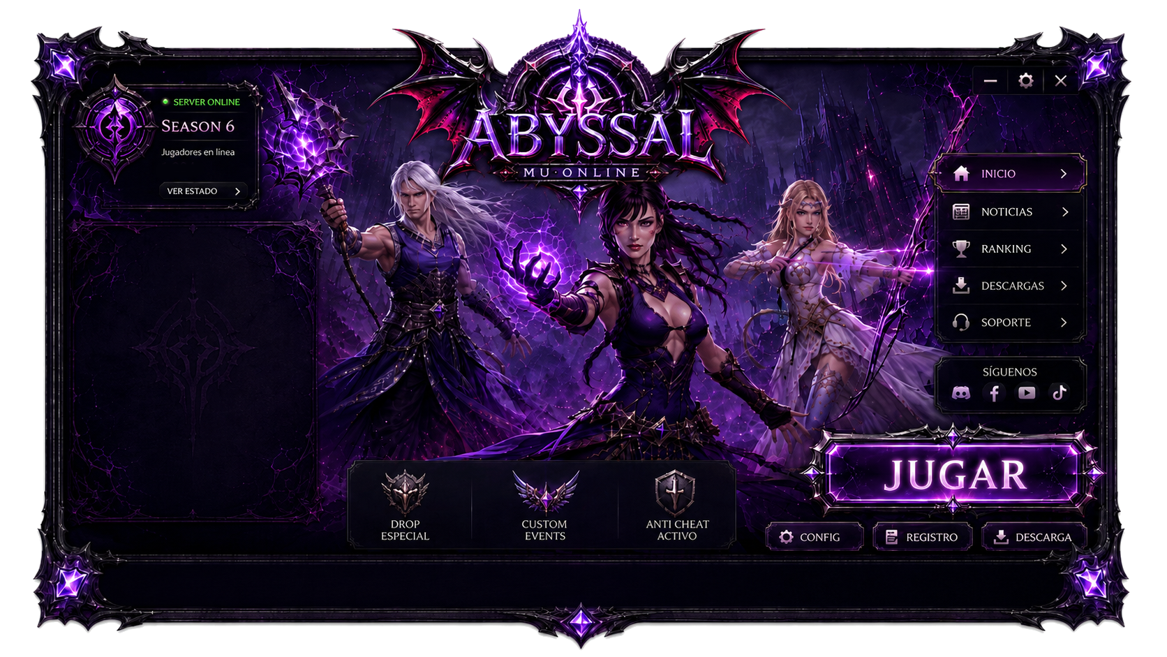 Launcher de Abyssal Mu Online